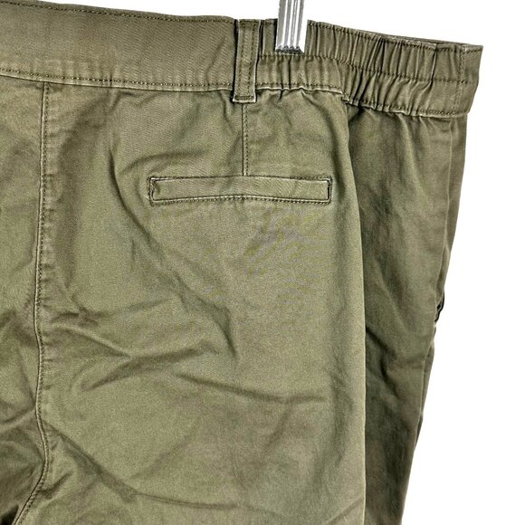 Karen Scott Plus Size 20W Olive Green  98% Cotton 2% Stretch Cotton Spandex - Picture 2 of 13